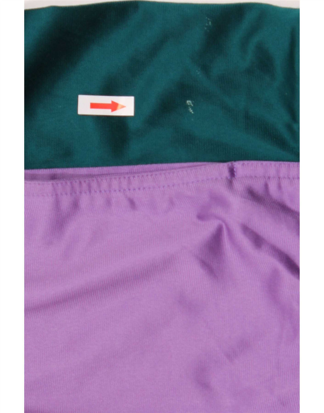 Vintage træningsdragt til mænd, topjakke, stor grøn farveblok polyester