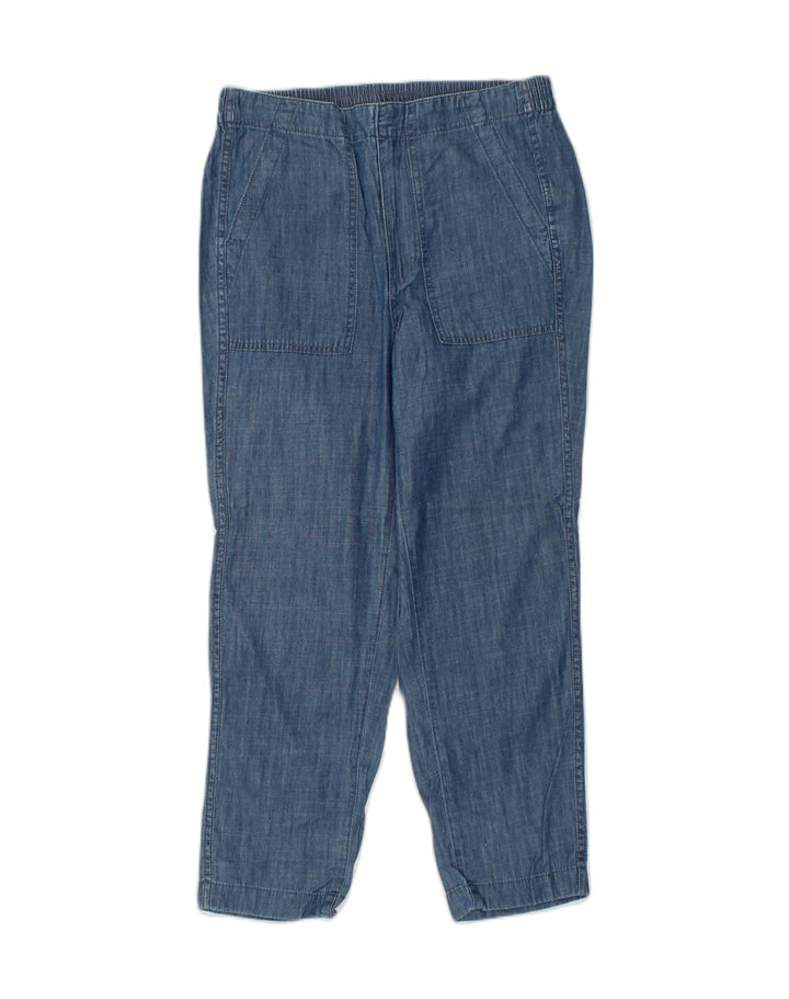J. CREW Womens Tapered Chino Trousers US 6 Medium W30 L27 Blue Cotton | Vintage J. Crew | Thrift | Second-Hand J. Crew | Used Clothing | Messina Hembry 