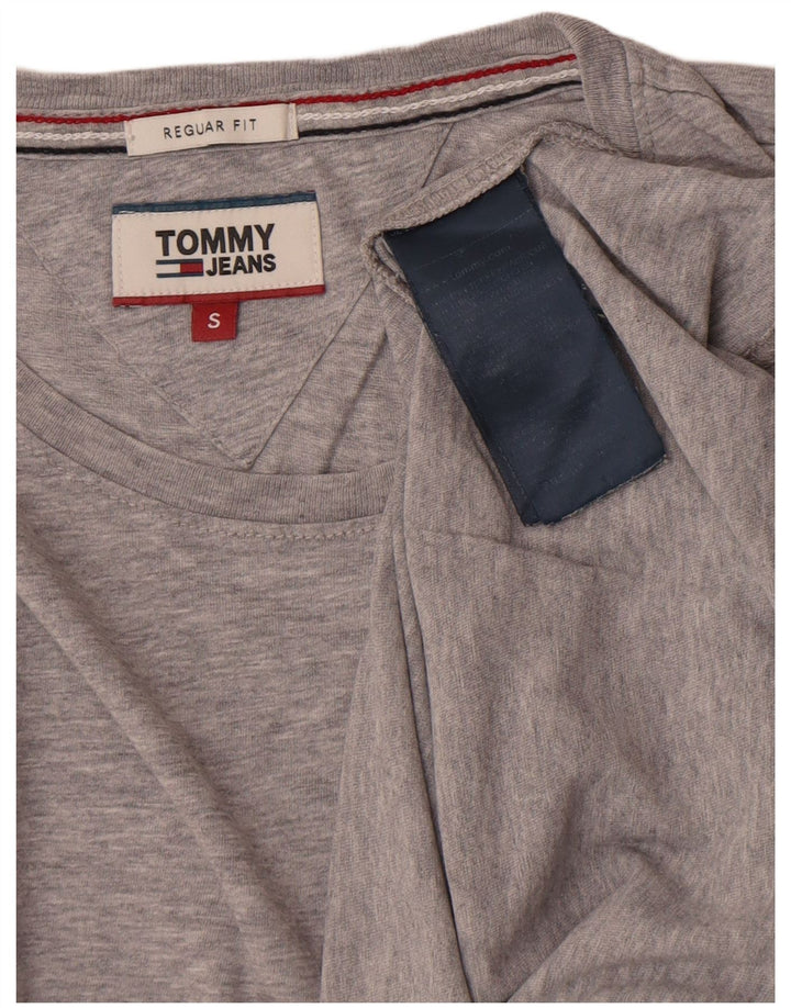 Tommy Hilfiger Herre Regular Fit T-Shirt Top Lille Grå Bomuld