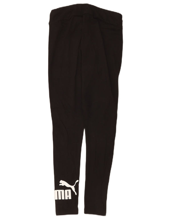 Puma Grafiske Leggings til kvinder UK 8 Small Black Bomuld