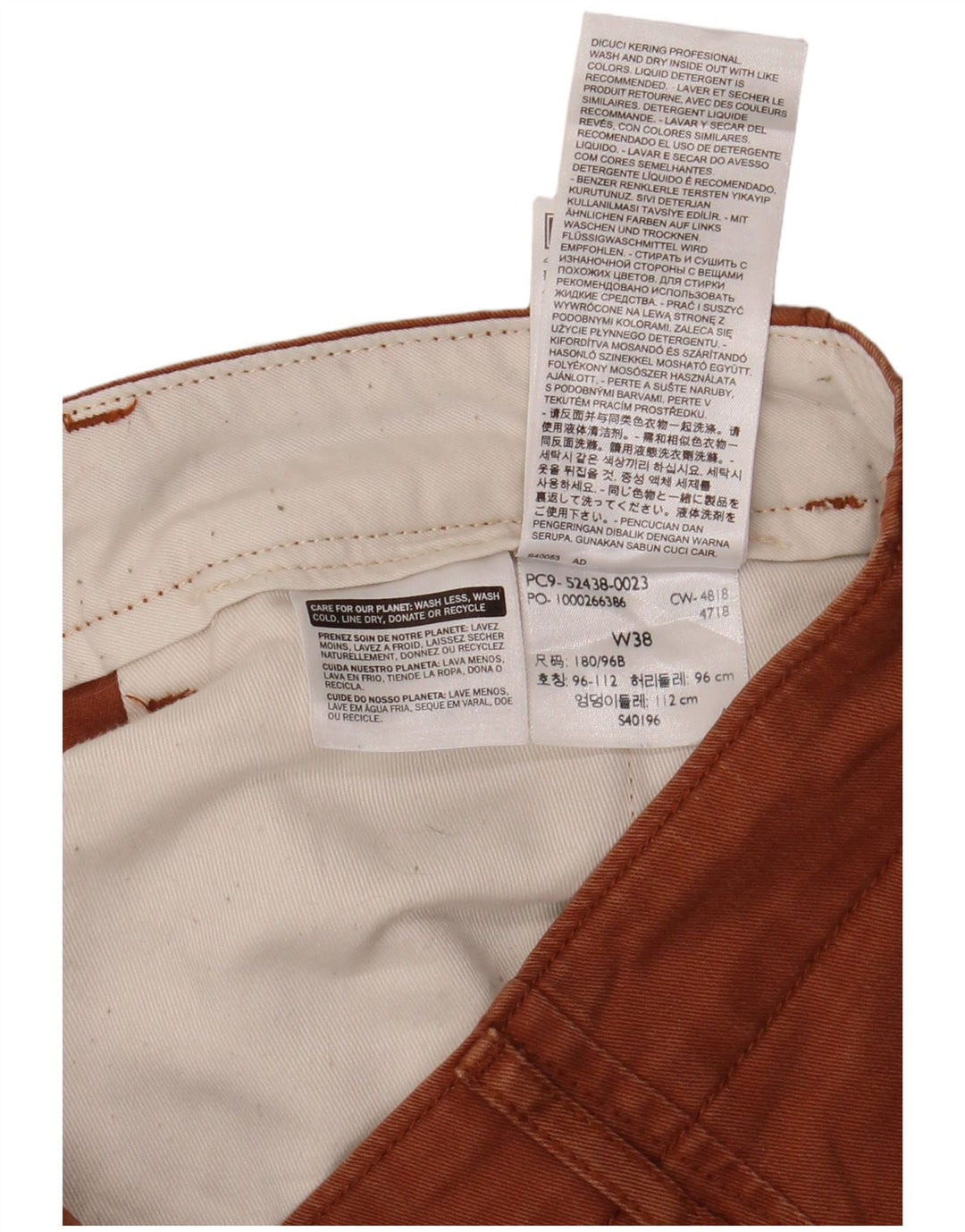 Levi's Chino Shorts til mænd W38 XL brun bomuld