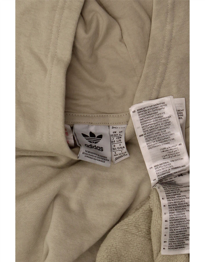 ADIDAS hættetrøje til drenge 13-14 år Beige bomuld