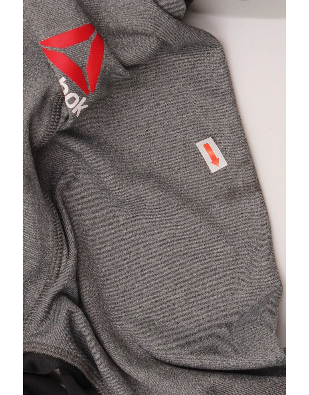 Reebok Herre grafisk hættetrøje Jumper Medium Grå Colourblock Polyester Sports