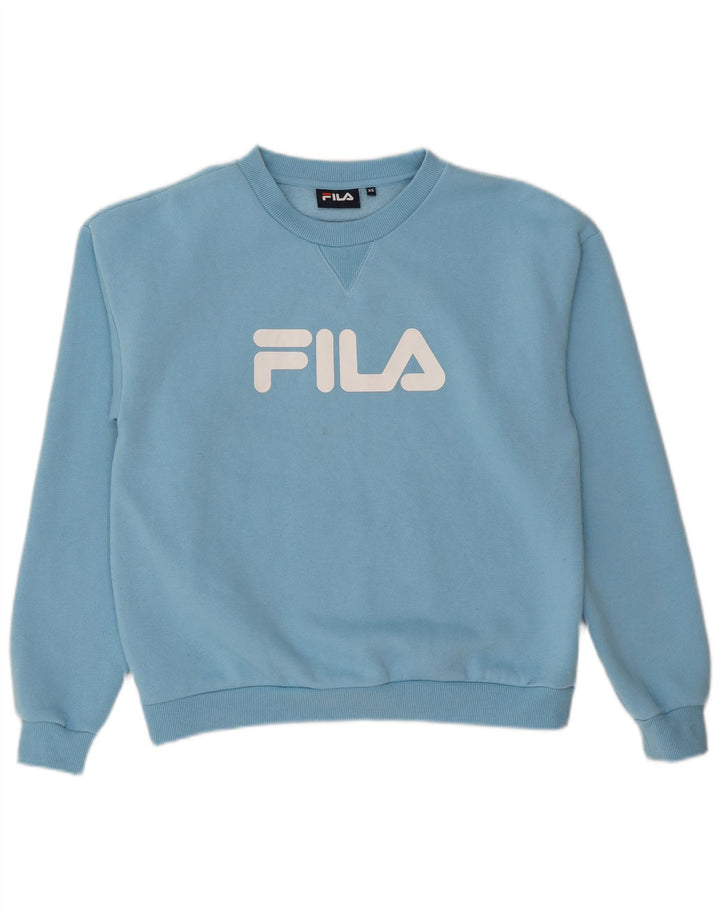 Fila Herre grafisk sweatshirt Jumper XS Blå polyester