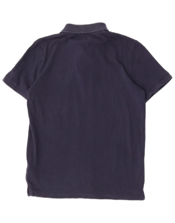 Jack & Jones Mens Polo Shirt Small Navy Blue Cotton