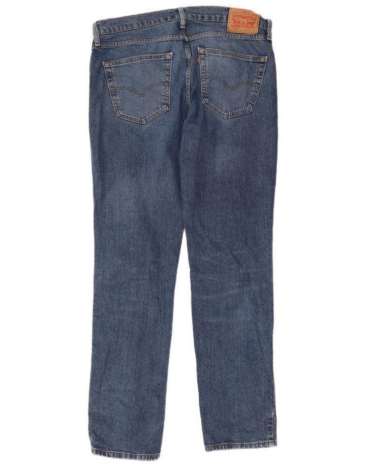 LEVI'S Slim Jeans til mænd W36 L34 Blå bomuld