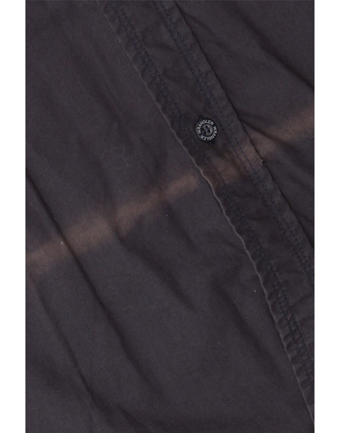 Wrangler kortærmet herreskjorte 2XL marineblå bomuld