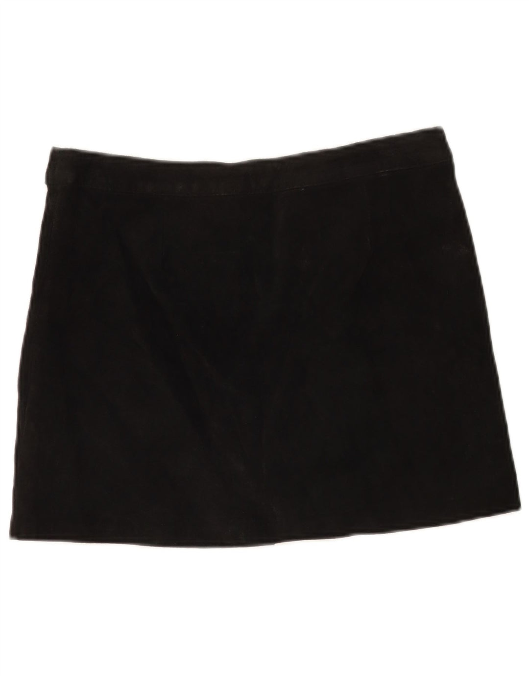 Pimkie Dame Ruskind Mini Nederdel IT 44 Medium W30 Sort Læder