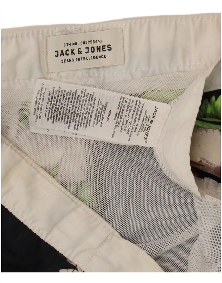 JACK & JONES Badeshorts til mænd Medium Black Floral Polyester