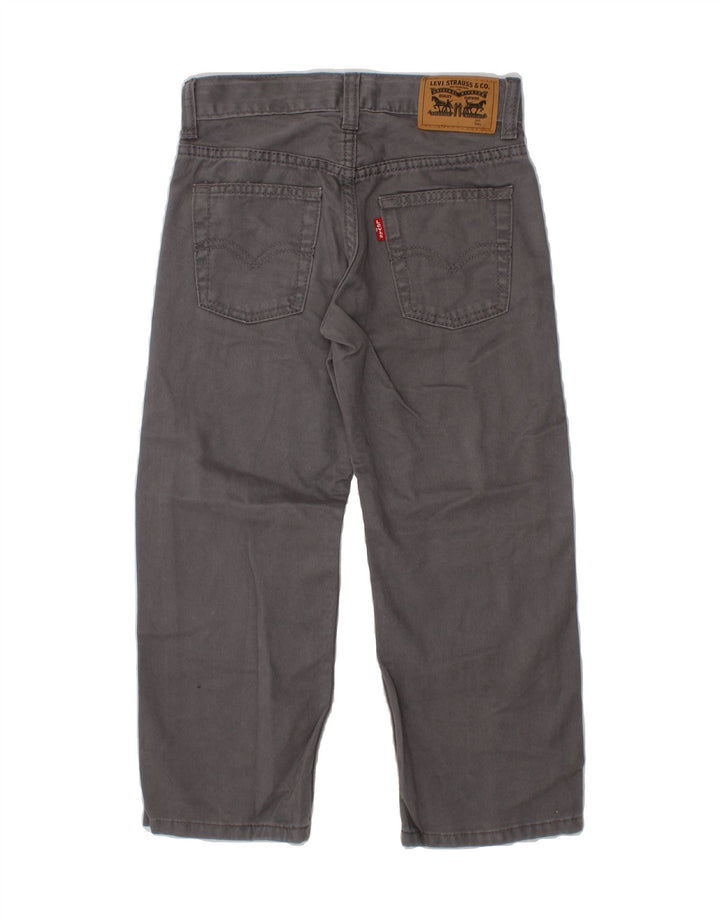 LEVI'S Boys 505 Straight Jeans 4-5 Years W22 L18 Grey Cotton Vintage Levi's and Second-Hand Levi's from Messina Hembry 