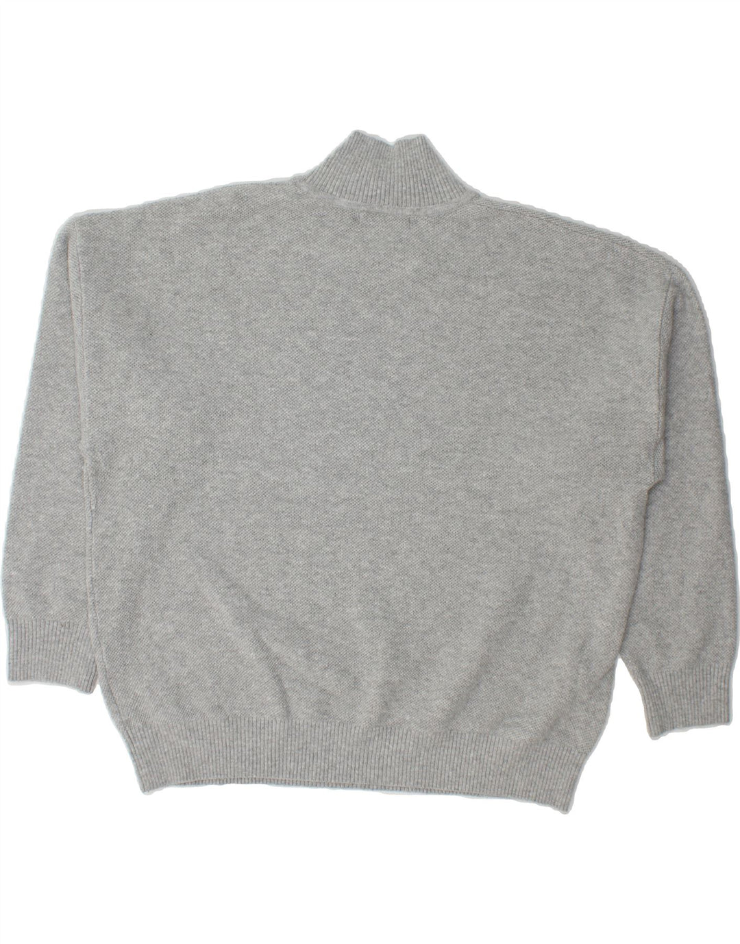 MARKS & SPENCER Mens Loose Fit Turtle Neck Jumper Sweater Large Grey Vintage Marks & Spencer and Second-Hand Marks & Spencer from Messina Hembry 