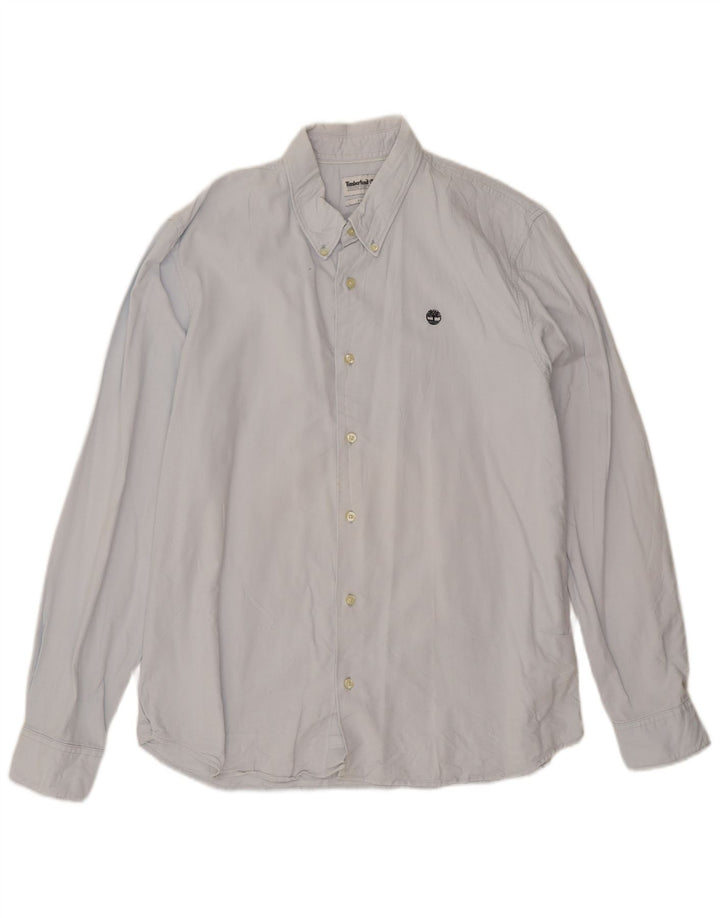 Timberland Herre Slim Fit skjorte XL blå bomuld
