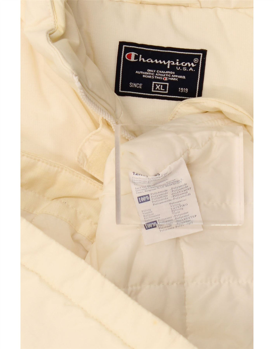 CHAMPION Womens Gilet UK 18 XL Off White Polyamid