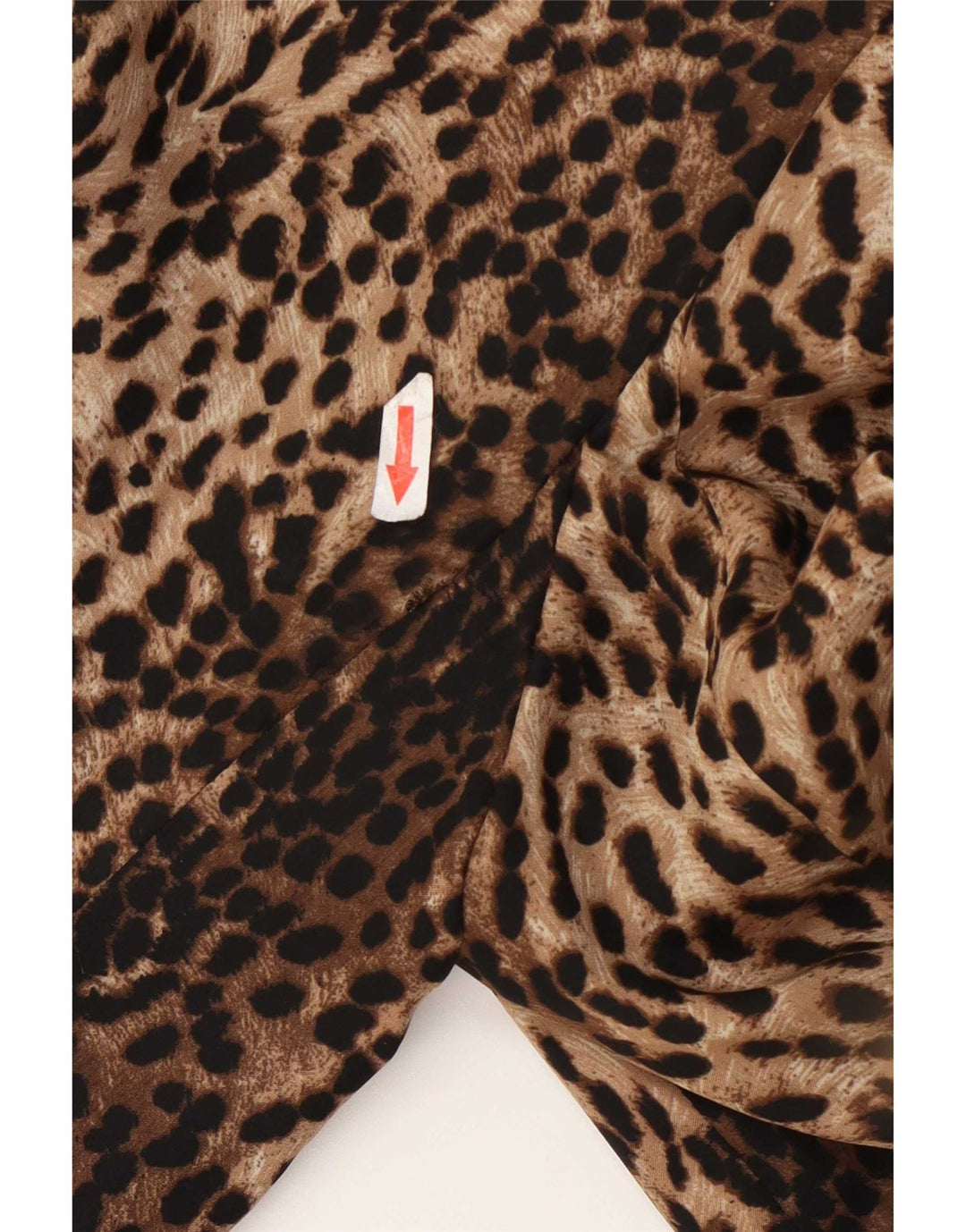 Zara Dame 1-knap Blazer Jacket UK 14 Large Brown Animal Print Polyester