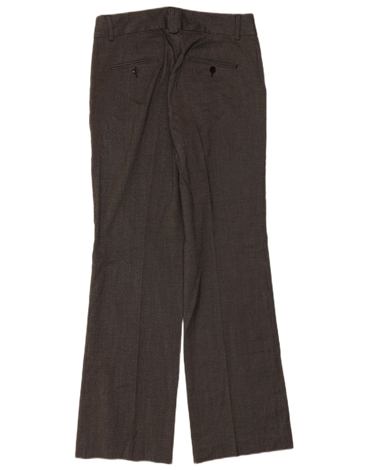 Zara Dame Bootcut Chino Bukser EU 40 Medium W30 L32 Grå Plettet