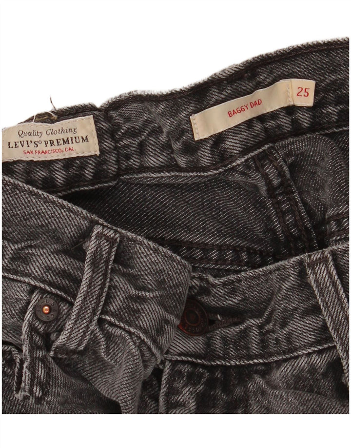 LEVI'S Dame Baggy Dad Løse jeans W25 L28 Grå