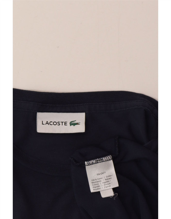 Lacoste Herre T-Shirt Top Stor Marineblå Bomuld