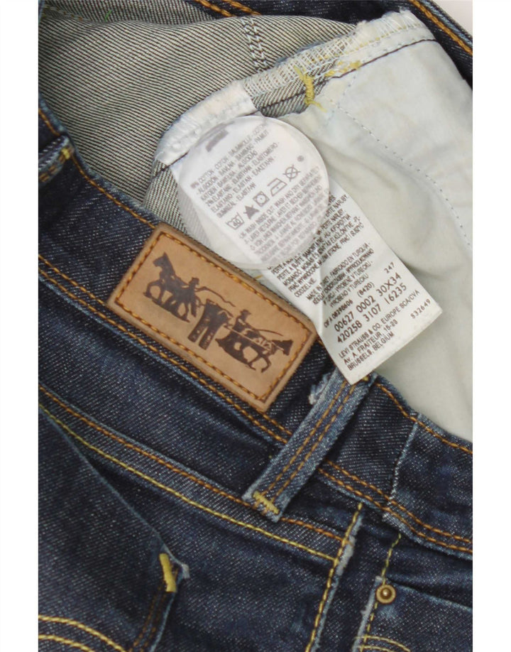 Levi's Slim Jeans til kvinder W30 L27 Marineblå bomuld