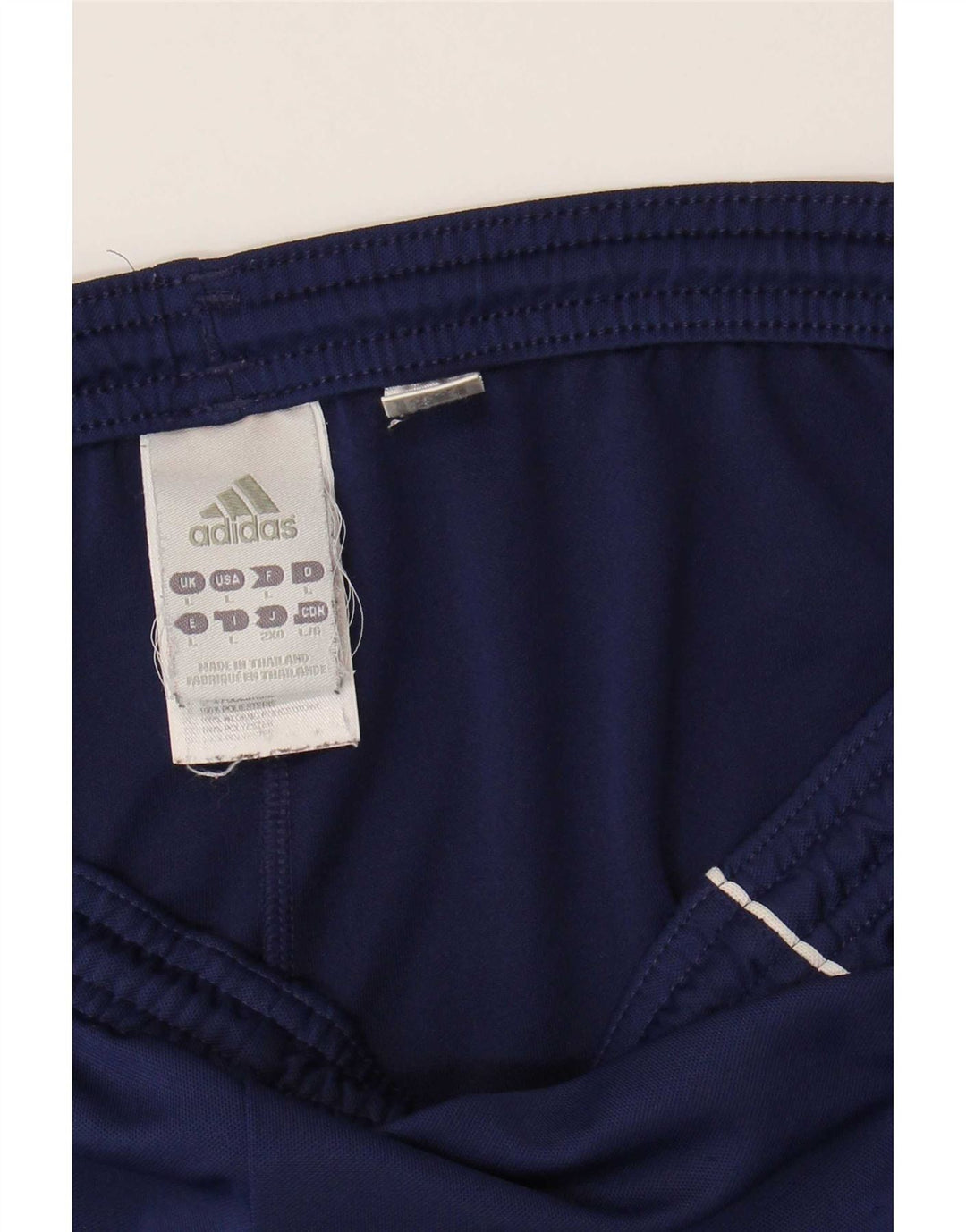 Adidas Herre Climalite grafiske sportsshorts store marineblå polyester