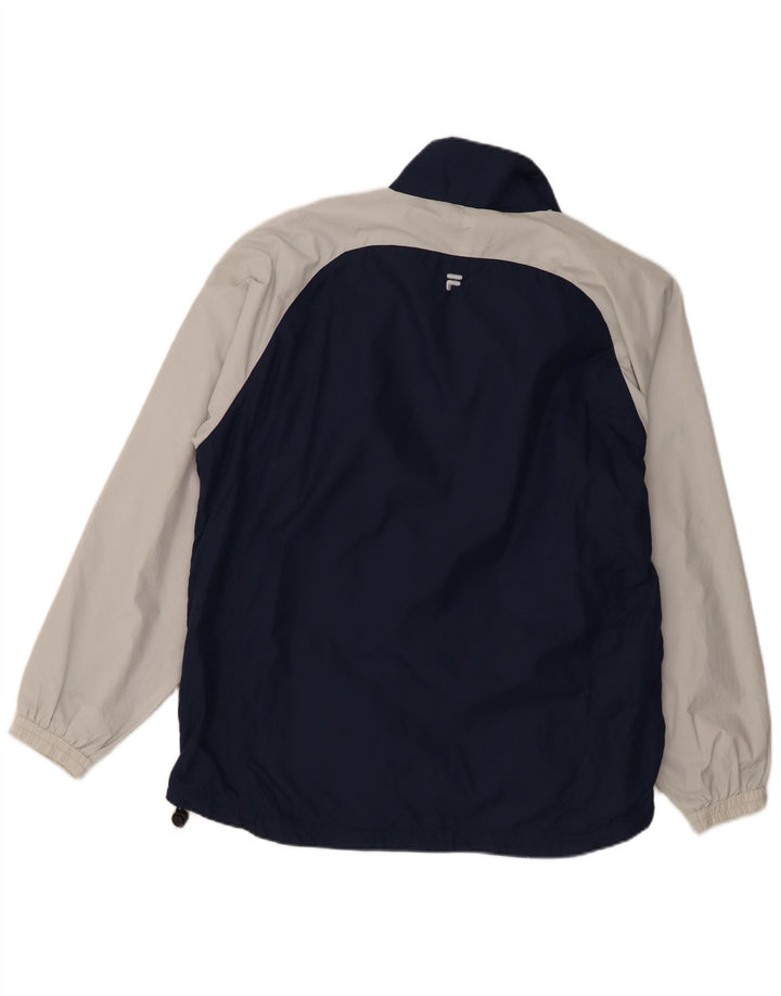 Fila Herre grafisk træningsdragt Topjakke Medium Marineblå Colourblock Nylon