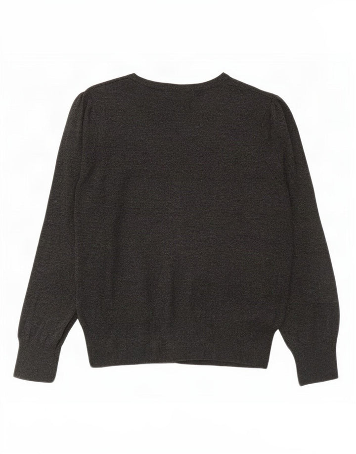 Marks & Spencer Dame Cardigan Sweater UK 12 Medium Grey Viscose