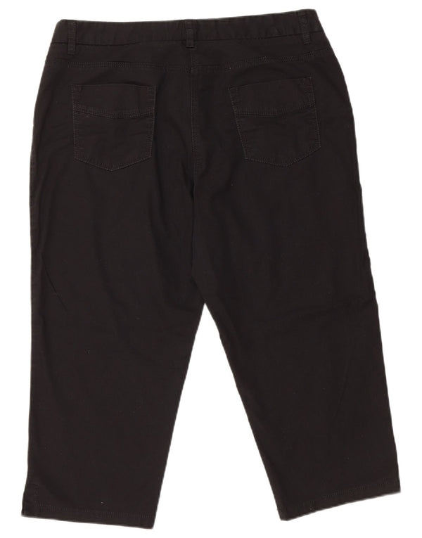 Conte of Florence Lige Capri-bukser til kvinder IT 48 XL W34 L20 Sort