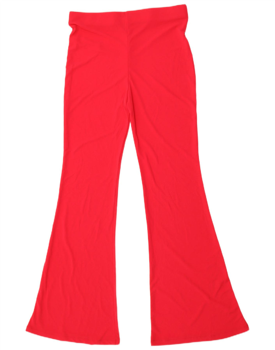 Zara Dame Flare Casual Bukser Large W30 L32 Pink Polyester