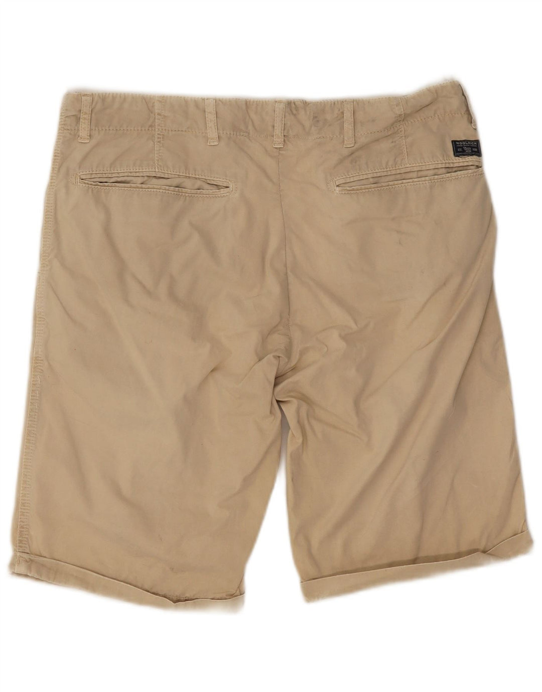Woolrich Herre Chino Shorts W34 Stor Beige Bomuld