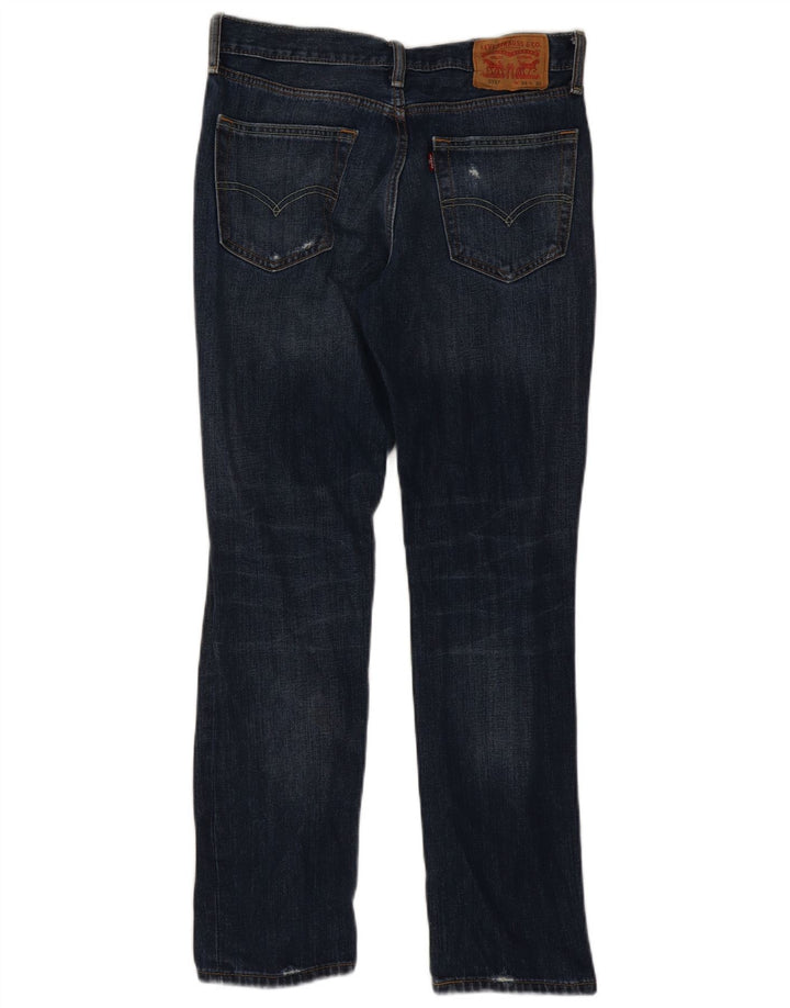 Levi's Womens 511 Distressed Slim Jeans W31 L30 Blå Bomuld