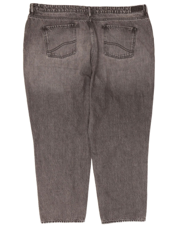 Fat Face Dame Mom Jean Cropped Jeans UK 22 3XL W44 L27 Grå Bomuld