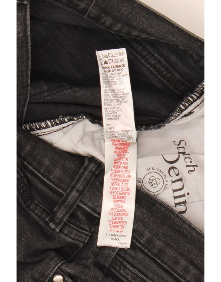 Marks & Spencer Skinny Jeans til mænd W32 L29 sort bomuld