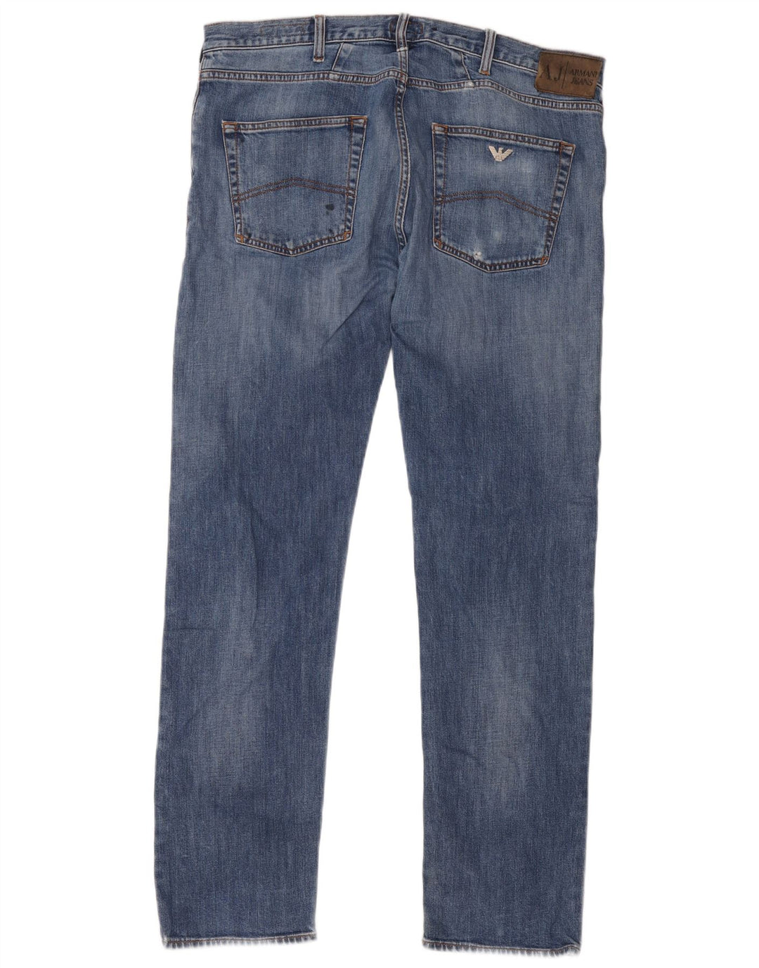 Armani Herre J45 Regular Straight Jeans W38 L34 Blå Bomuld