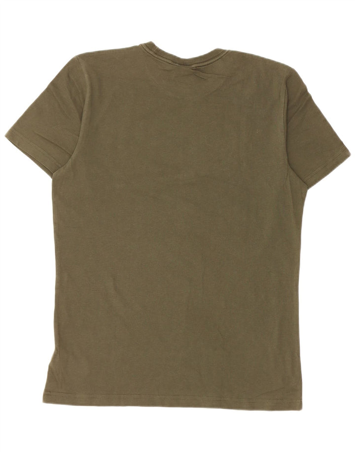 Adidas grafisk T-shirt top mellem grøn bomuld til mænd