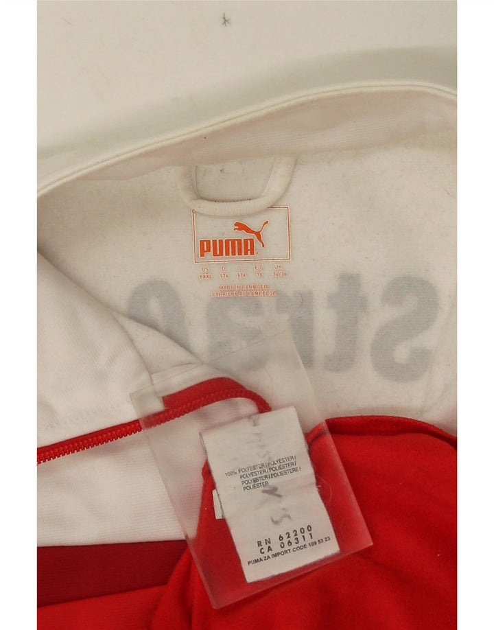 Puma drenge grafisk træningsdragt topjakke 15-16 år rød farveblok