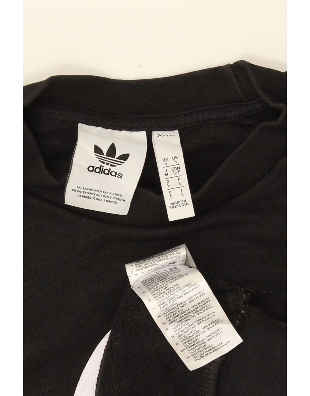 Adidas grafisk sweatshirt til mænd, lille sort bomuld