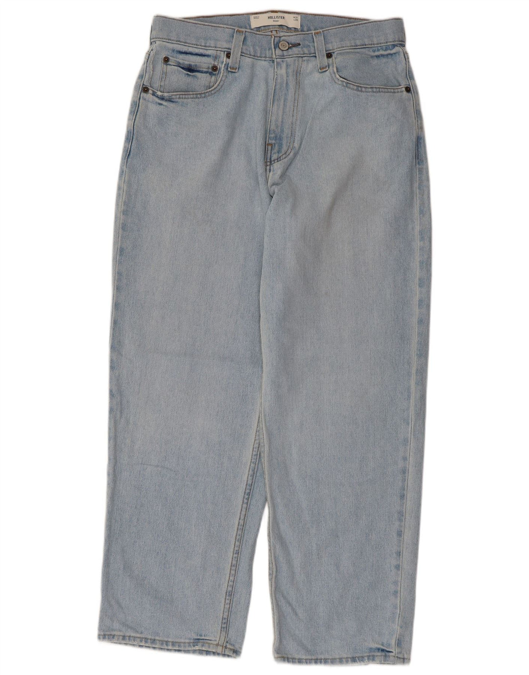 HOLLISTER Herre Baggy Loose Jeans W31 L30 Blå Bomuld
