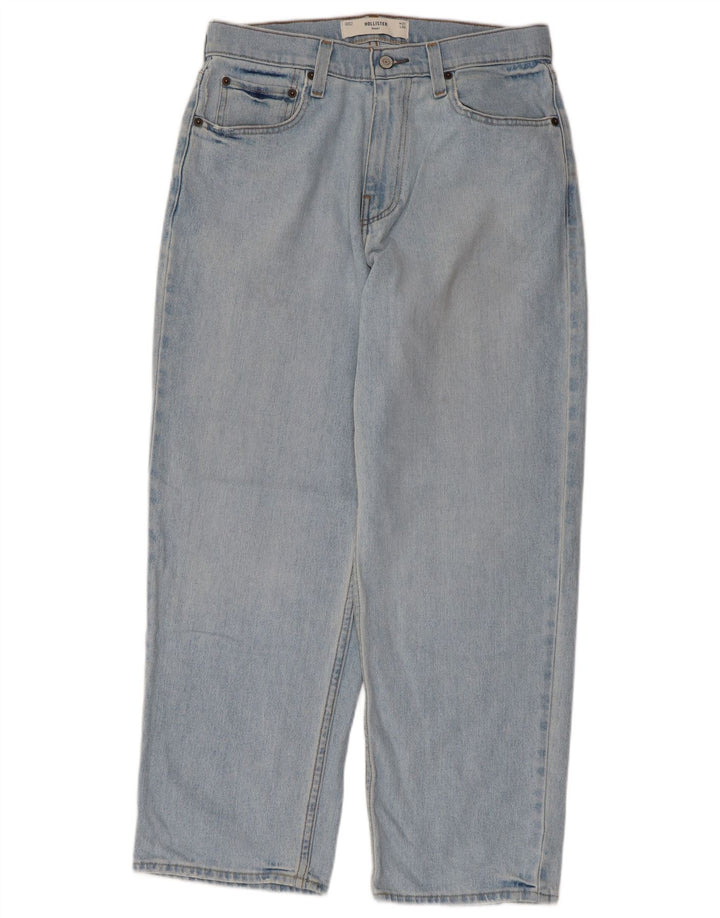 HOLLISTER Herre Baggy Loose Jeans W31 L30 Blå Bomuld