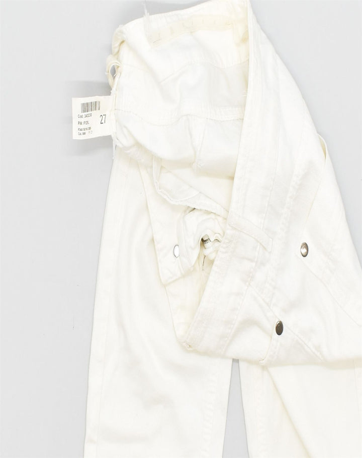 DONDUP Womens Tapered Jeans W27 L29 White Cotton | Vintage | Thrift | Second-Hand | Used Clothing | Messina Hembry 