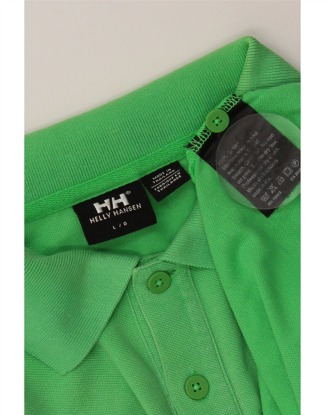 Helly Hansen Herre Polo Shirt Stor Grøn Bomuld