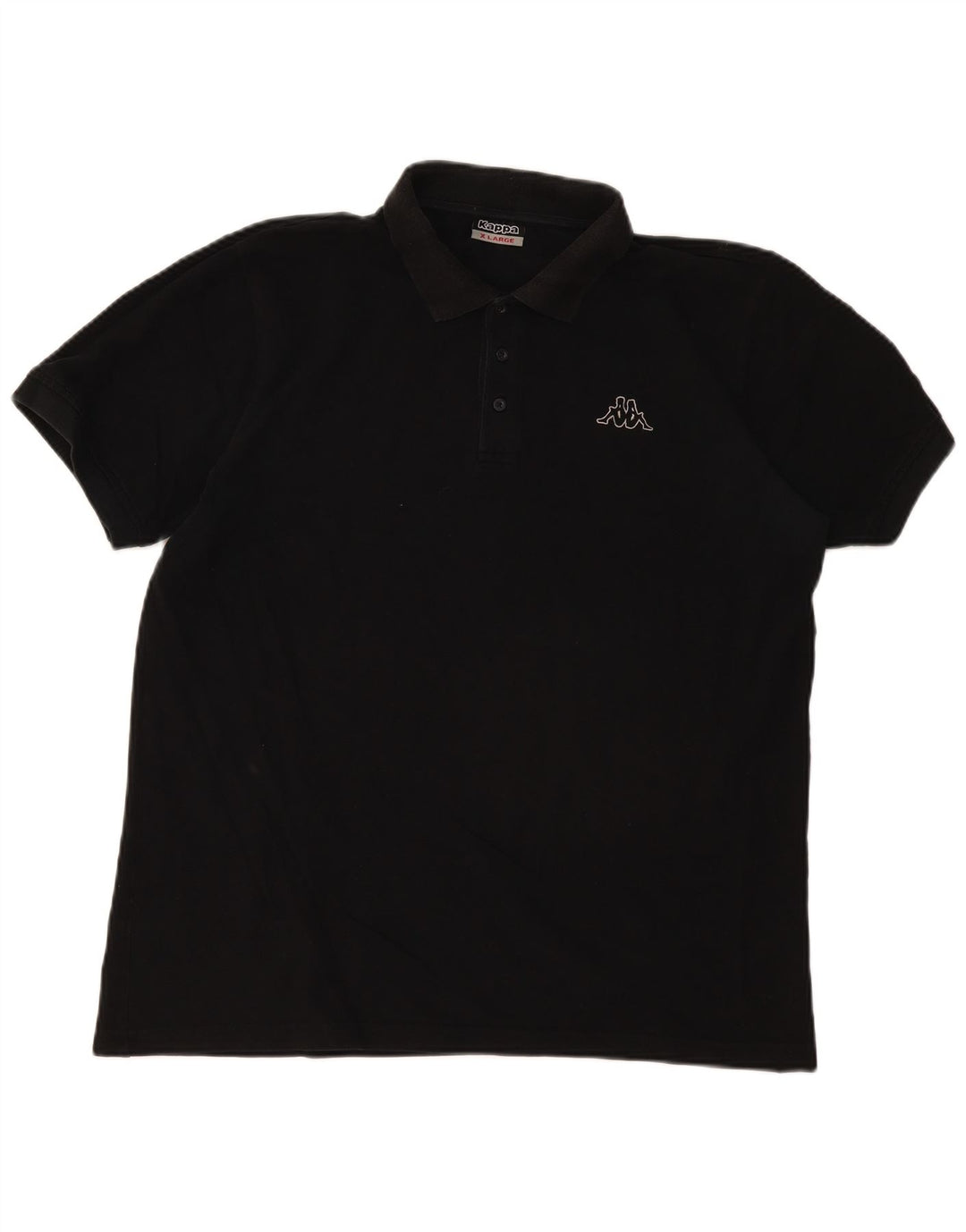 Kappa herre poloshirt XL sort bomuld