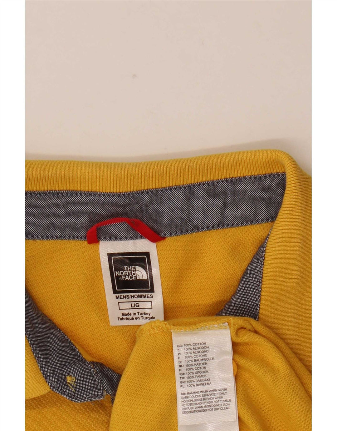 The North Face Herre Polo Shirt Stor Gul Bomuld