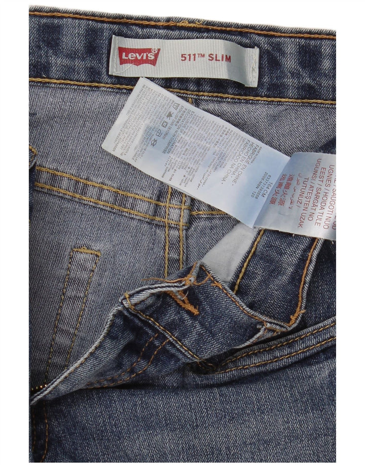 Levi's Boys 511 Slim Jeans 13-14 år W28 L29 Blå Bomuld