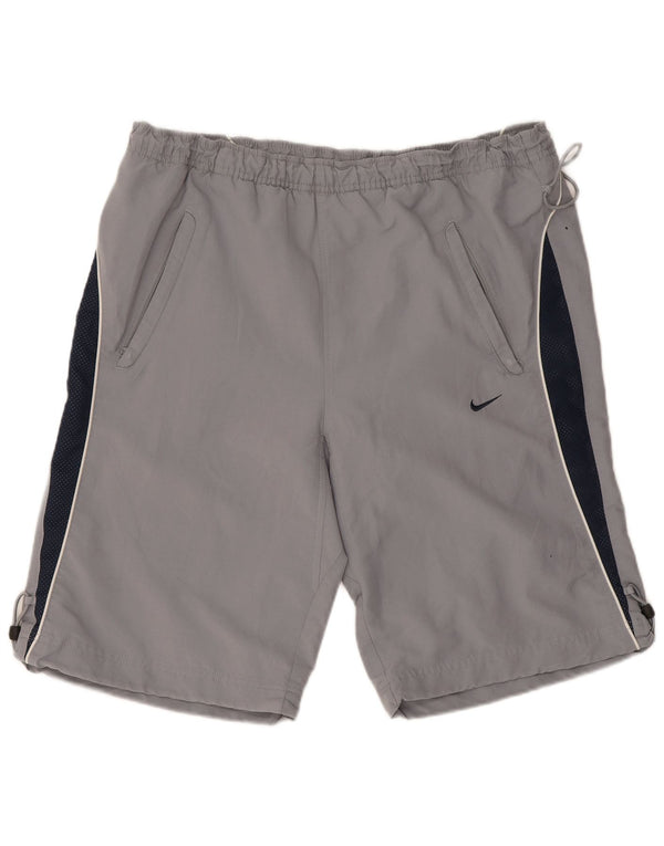 Nike Sportsshorts til mænd UK 31/33 Medium Grey Colourblock Polyester