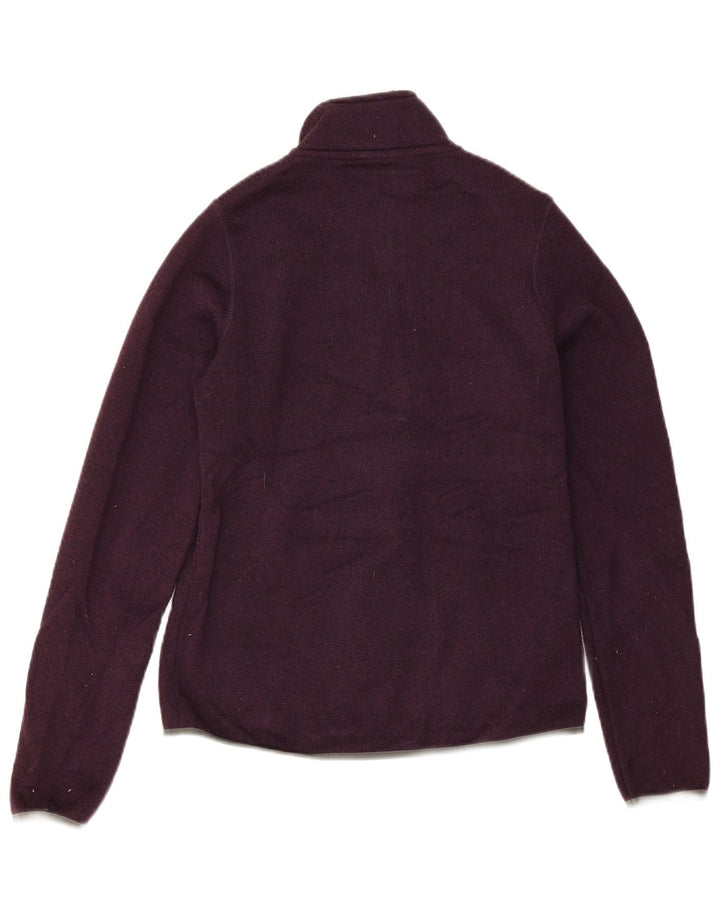 Eddie Bauer Dame træningsdragt Top Jacket UK 10 Small Purple Flecked