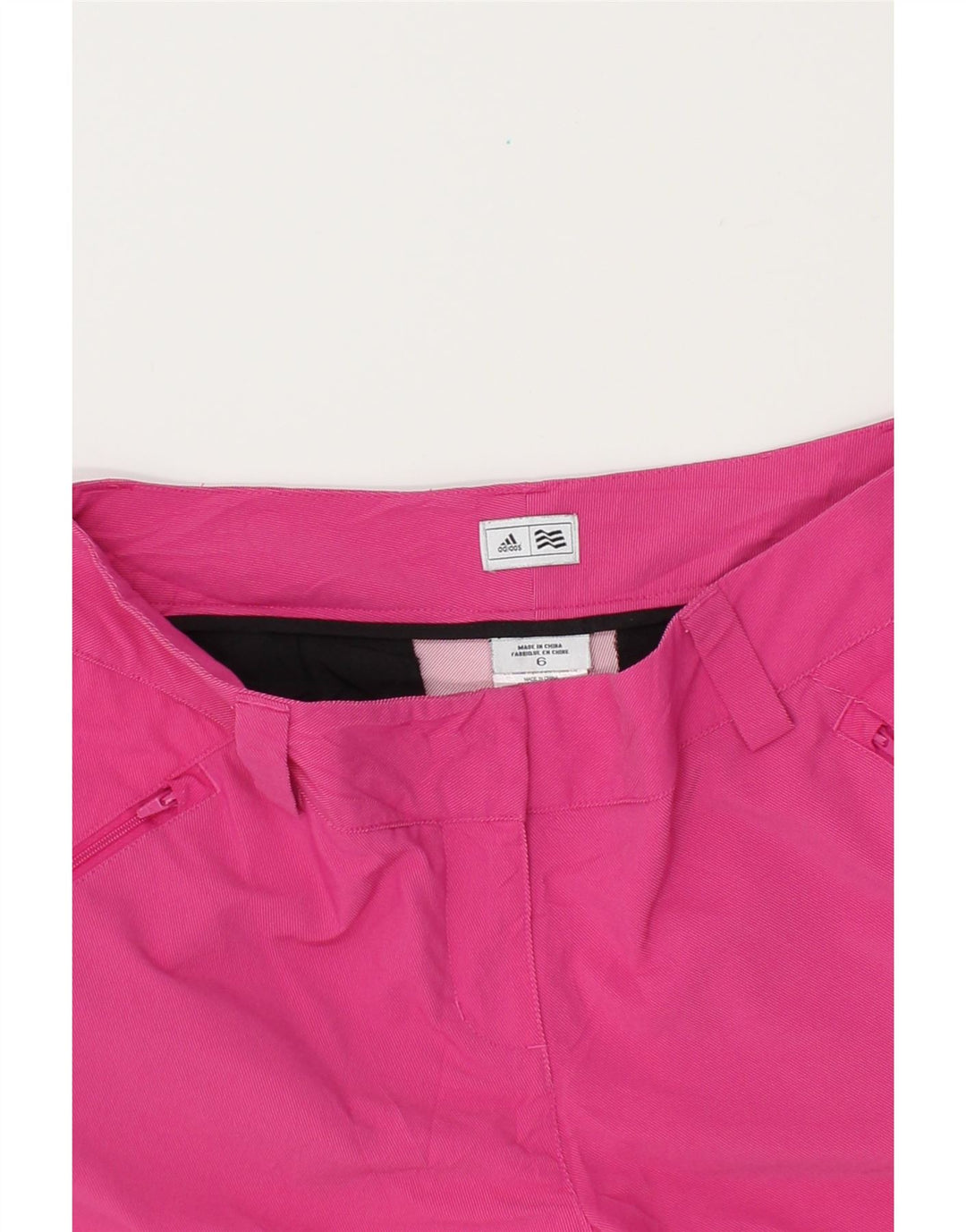 ADIDAS Womens Slim Cropped Trousers US 6 Medium W32 L26  Pink Nylon Vintage Adidas and Second-Hand Adidas from Messina Hembry 