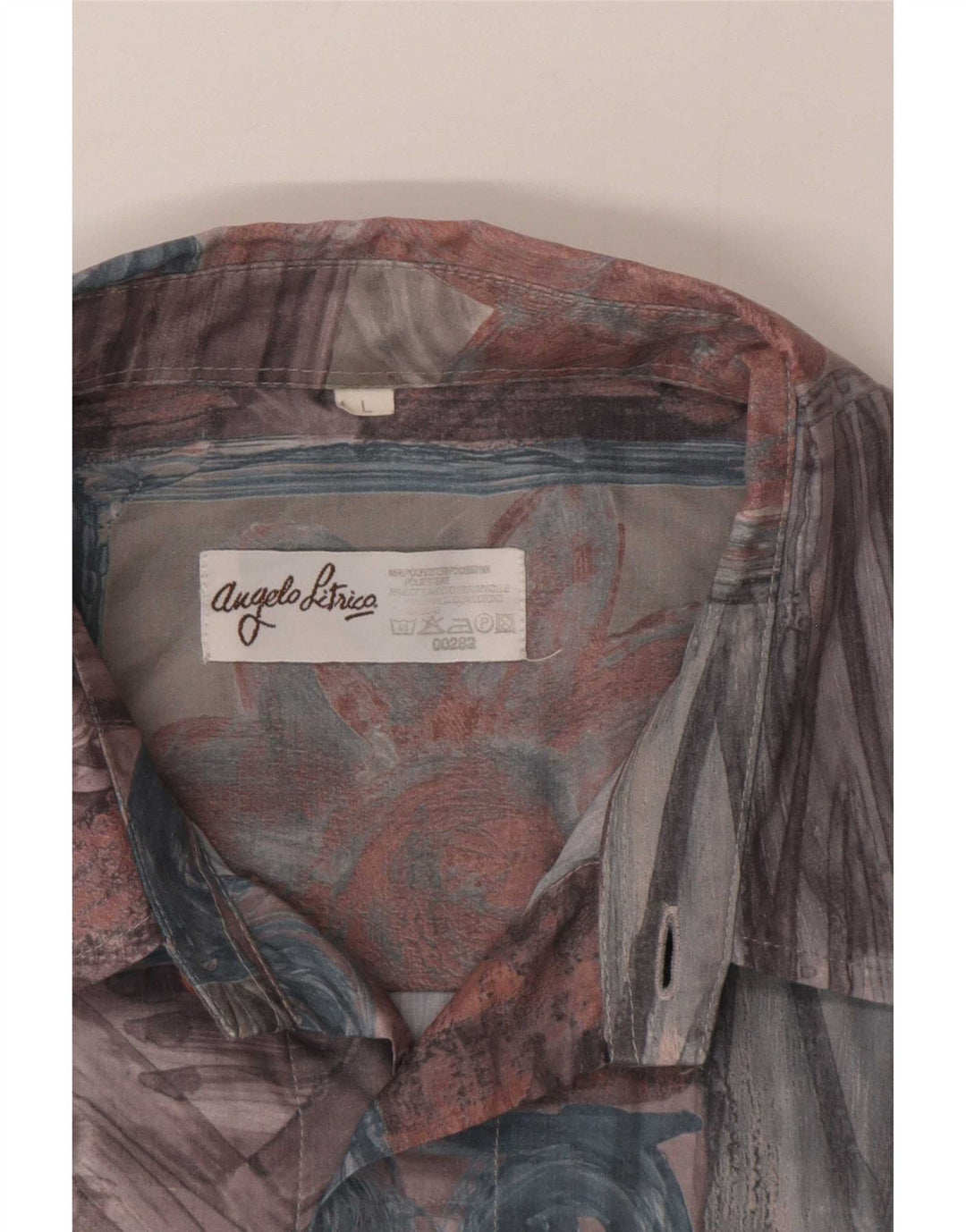 Angelo Litrico Herreskjorte Stor flerfarvet Patchwork Polyester