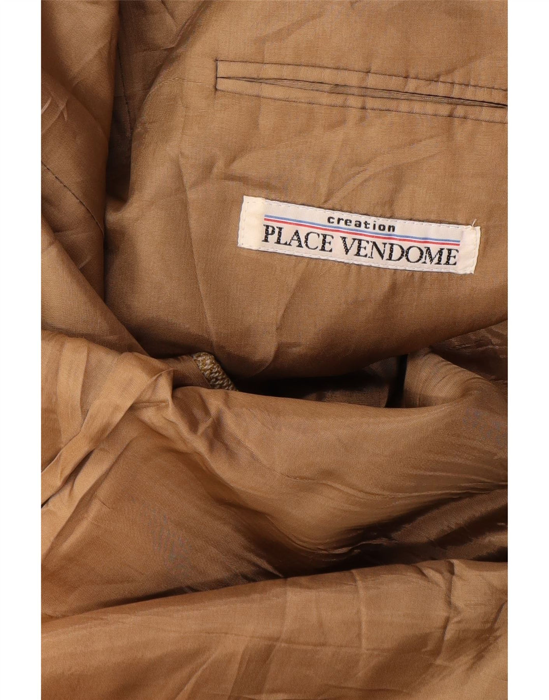 PLACE VENDOME Herre 2-knaps blazerjakke UK 40 Stor Beige Uld