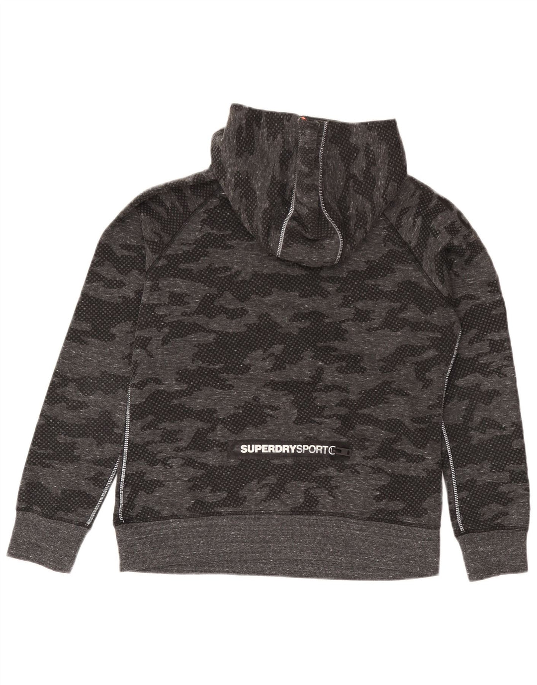 Superdry Womens Graphic Full Tracksuit UK 18 XL Grå Camouflage Polyester