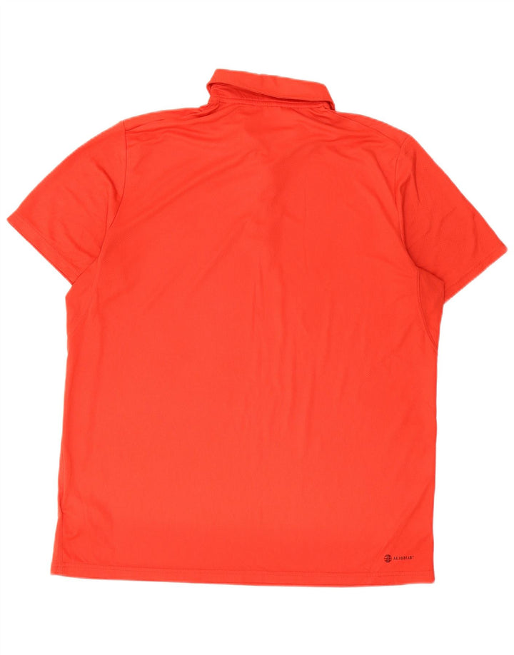 Adidas Poloskjorte til mænd, stor rød polyester