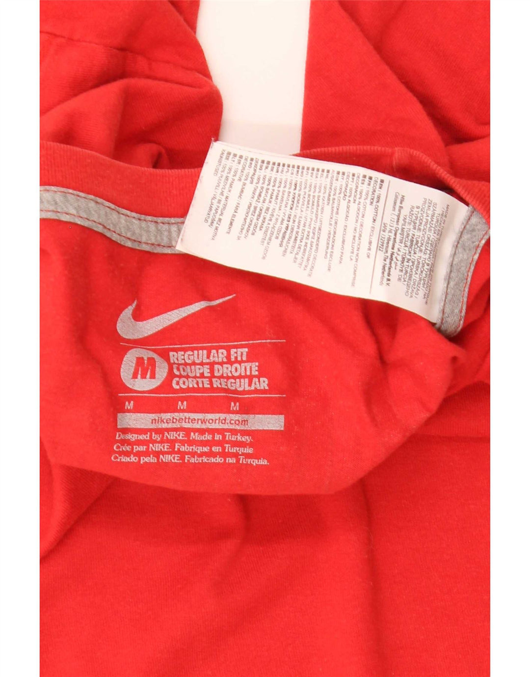 Nike Herre Cristiano Ronaldo Regular Fit Grafisk T-Shirt Top Medium Rød